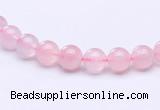 CRQ25 15.5 inches 4mm round natural rose quartz beads Wholesale