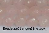 CRQ291 15.5 inches 10mm faceted round rose quartz gemstone beads