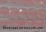 CRQ365 15.5 inches 8*8mm faceted square rose quartz beads