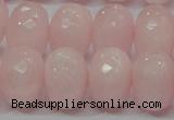 CRQ51 15.5 inches 15*20mm faceted rondelle natural rose quartz beads