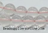 CRQ54 15.5 inches 14mm round natural rose quartz beads wholesale