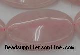 CRQ616 15.5 inches 25*35mm oval rose quartz beads wholesale