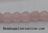 CRQ688 15.5 inches 10*10mm apple-shaped rose quartz beads