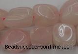 CRQ699 15.5 inches 13*18mm - 15*25mm nuggets rose quartz beads