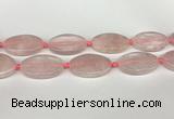 CRQ759 15.5 inches 25*40mm oval rose quartz beads