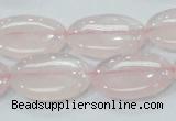 CRQ78 15.5 inches 13*25mm oval natural rose quartz beads wholesale