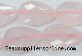 CRQ89 15.5 inches 18*25mm faceted teardrop natural rose quartz beads