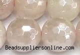 CRQ913 15 inches 12mm faceted round AB-color rose quartz beads