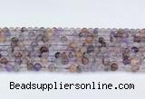 CRU1011 15.5 inches 5mm round mixed rutilated quartz beads