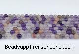 CRU1012 15.5 inches 6mm round mixed rutilated quartz beads