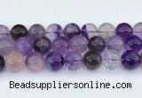 CRU1016 15.5 inches 14mm round mixed rutilated quartz beads