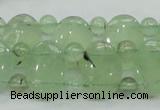 CRU135 13*18mm oval & round double drilled green rutilated quartz beads