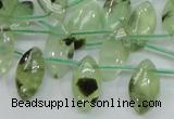 CRU136 15.5 inches 9*17mm marquise green rutilated quartz beads