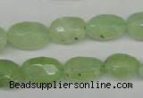 CRU179 9*11mm – 12*18mm faceted nuggets green rutilated quartz beads