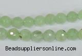 CRU200 15.5 inches 6mm faceted round green rutilated quartz beads