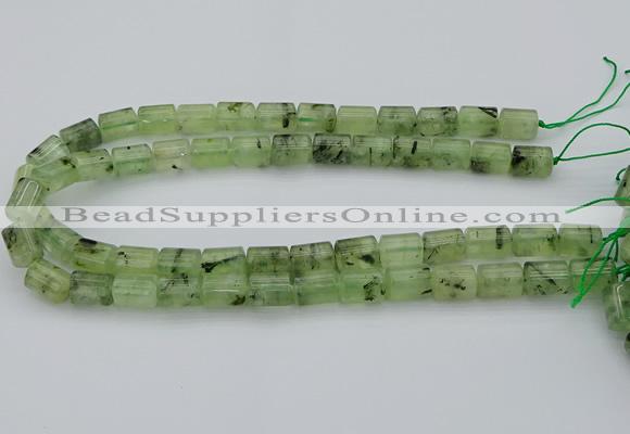 CRU226 15.5 inches 10*14mm triangle green rutilated quartz beads