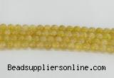 CRU660 15.5 inches 8mm round golden rutilated quartz beads