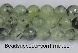 CRU801 15.5 inches 6mm faceted round prehnite gemstone beads