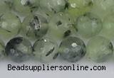 CRU803 15.5 inches 10mm faceted round prehnite gemstone beads