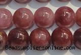 CRZ1006 15.5 inches 7mm - 7.5mm round A+ grade natural ruby beads