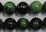 CRZ102 15.5 inches 16mm round ruby zoisite gemstone beads