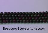 CRZ1111 15.5 inches 6mm round imitation ruby zoisite beads wholesale