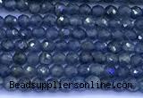 CRZ1170 15 inches 2mm faceted round sapphire beads