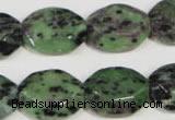 CRZ497 15.5 inches 15*20mm octagonal ruby zoisite gemstone beads