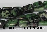 CRZ50 15.5 inches 8*12mm rectangle ruby zoisite gemstone beads