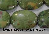 CRZ618 15.5 inches 22*30mm oval New ruby zoisite gemstone beads