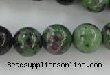 CRZ723 15.5 inches 10mm round ruby zoisite gemstone beads