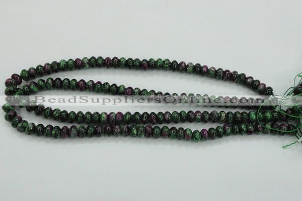 CRZ923 15.5 inches 10*14mm rondelle Chinese ruby zoisite beads