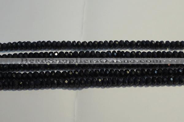 CRZ983 15.5 inches 3*5mm faceted rondelle AA grade sapphire beads