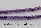 CSA01 15.5 inches 4mm round synthetic amethyst beads wholesale