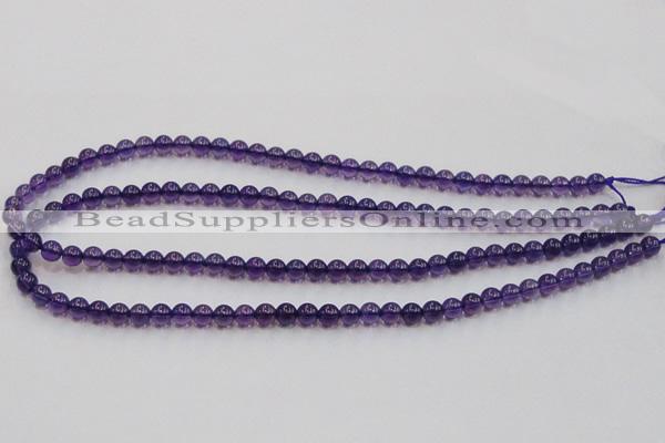 CSA03 15.5 inches 6mm round synthetic amethyst beads wholesale