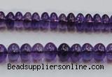 CSA08 15.5 inches 5*8mm rondelle synthetic amethyst beads wholesale