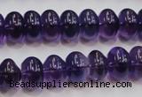 CSA09 15.5 inches 8*12mm rondelle synthetic amethyst beads wholesale