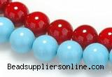 CSB07 16 inches 10mm round shell pearl beads Wholesale