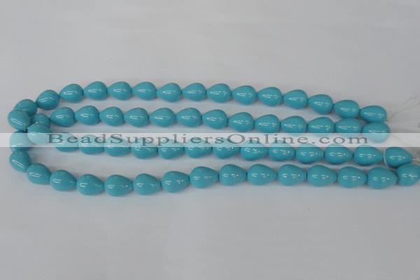 CSB105 15.5 inches 10*13mm teardrop shell pearl beads wholesale