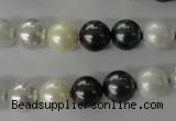 CSB1056 15.5 inches 10mm round mixed color shell pearl beads