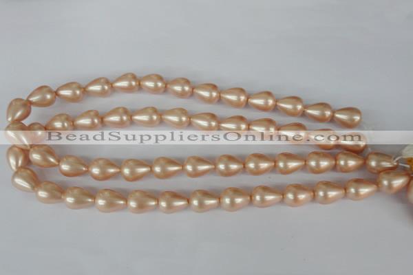 CSB110 15.5 inches 11*15mm teardrop shell pearl beads wholesale