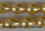 CSB113 15.5 inches 15*19mm teardrop shell pearl beads wholesale