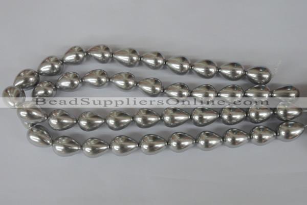 CSB115 15.5 inches 15*19mm teardrop shell pearl beads wholesale