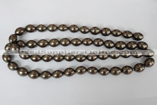 CSB123 15.5 inches 12*15mm rice shell pearl beads wholesale