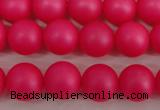 CSB1301 15.5 inches 6mm matte round shell pearl beads wholesale