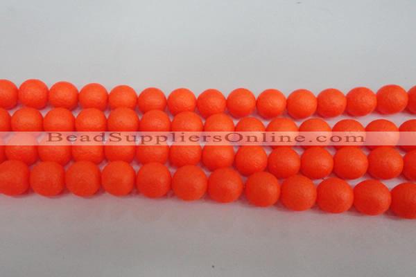 CSB1341 15.5 inches 6mm matte round shell pearl beads wholesale