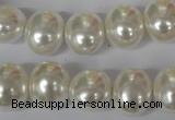 CSB135 15.5 inches 12*15mm – 13*16mm oval shell pearl beads