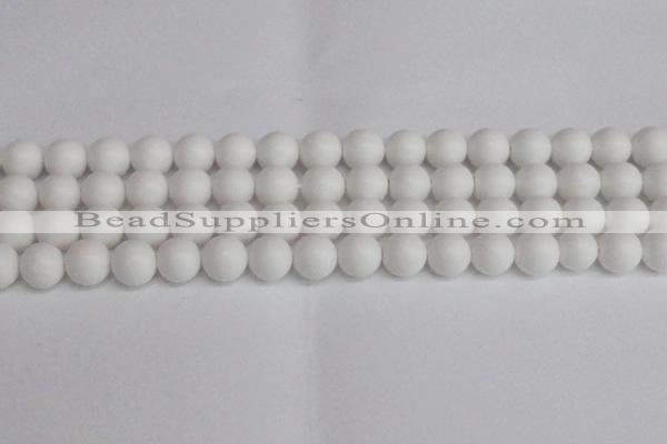 CSB1354 15.5 inches 12mm matte round shell pearl beads wholesale