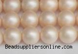 CSB1364 15.5 inches 12mm matte round shell pearl beads wholesale