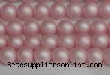 CSB1371 15.5 inches 6mm matte round shell pearl beads wholesale